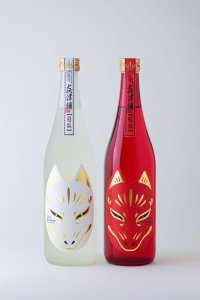 㐂津禰　白狐〜純米吟醸＆紅狐〜純米720ml２本セット（化粧箱入り）